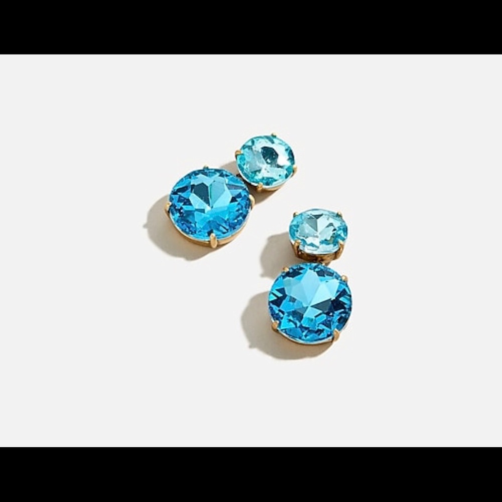 J. Crew - Two Gem Drop Earrings